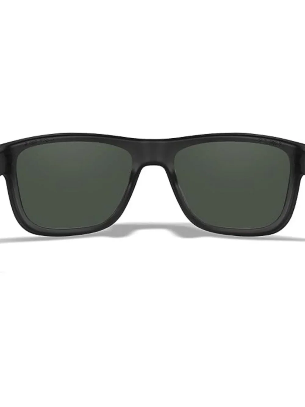 Classic Matte Black Polarized Rectangular Sunglasses UV400